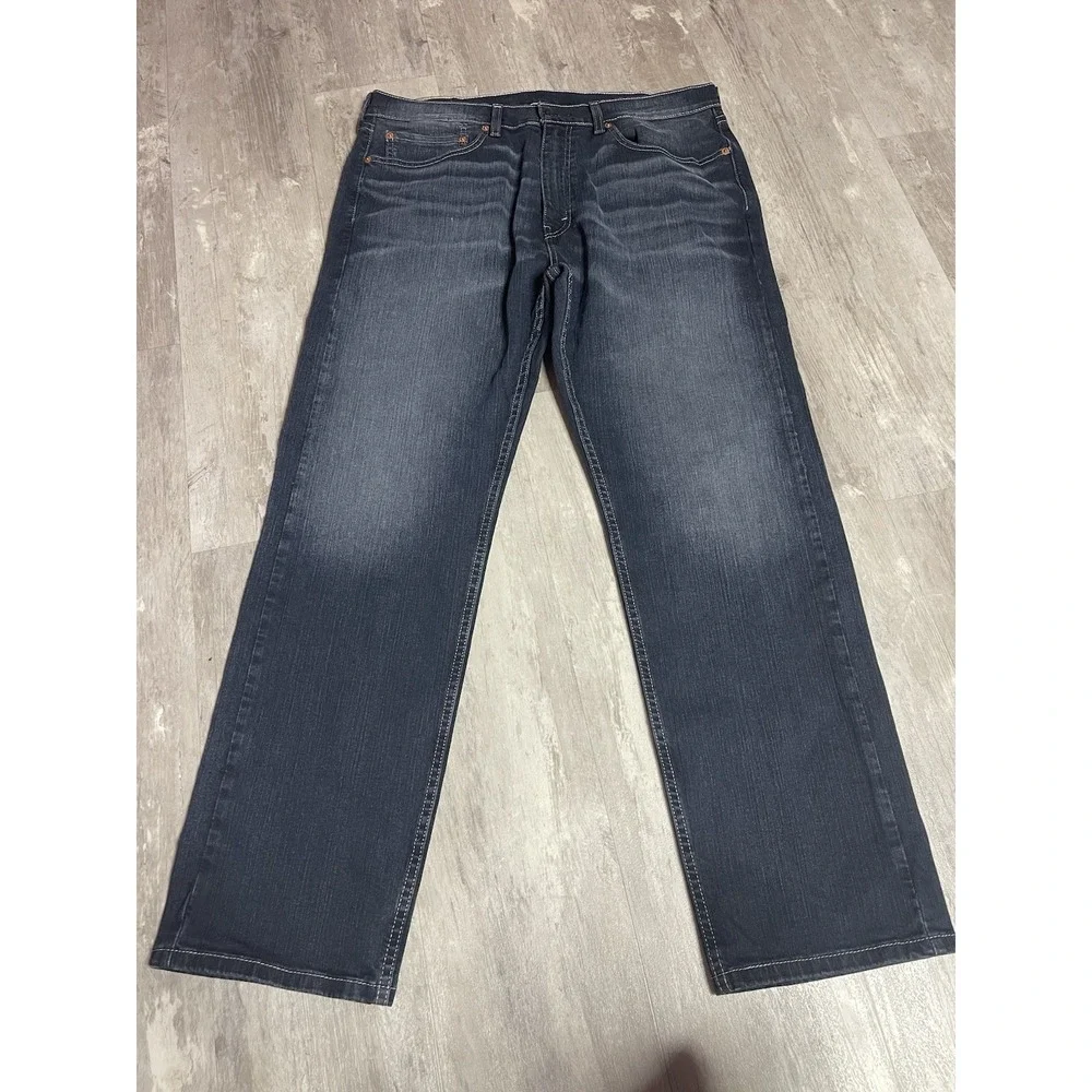 Levi's 505 Men's Denim Pants Mid Rise Regular FitStraight Blue Size 36 x 32 Bag6